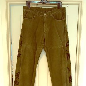 Lucien Pellat Finet corduroy pants with skull 💀